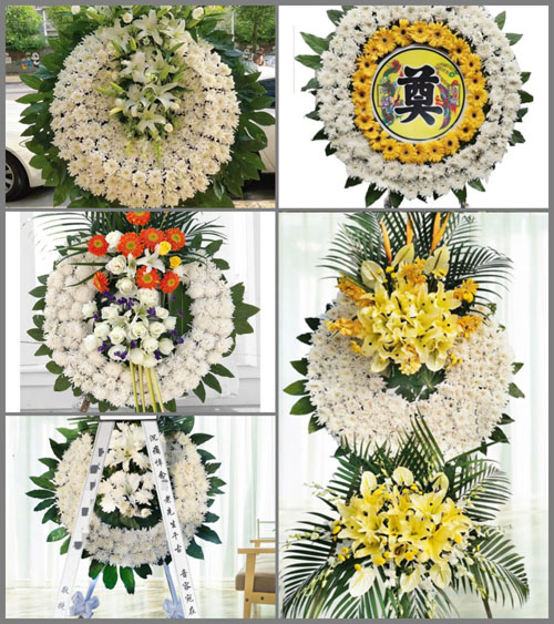 安徽六安市霍邱县城西湖乡东岭村花圈速递